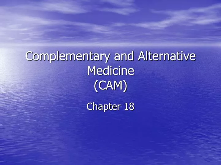 complementary and alternative medicine cam