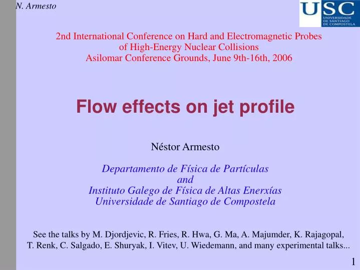 flow effects on jet profile