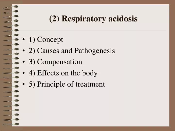 2 respiratory acidosis