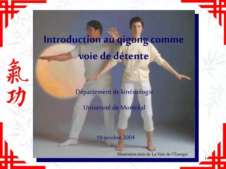 introduction au qigong comme voie de d tente