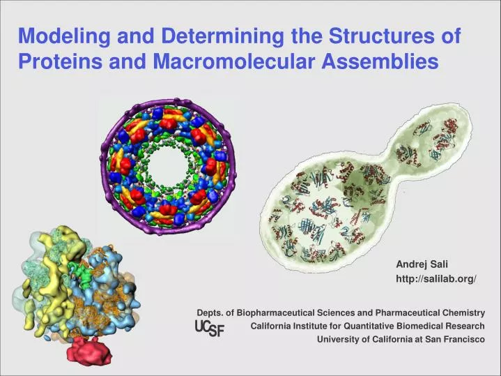 modeling and determining the structures of proteins and macromolecular assemblies