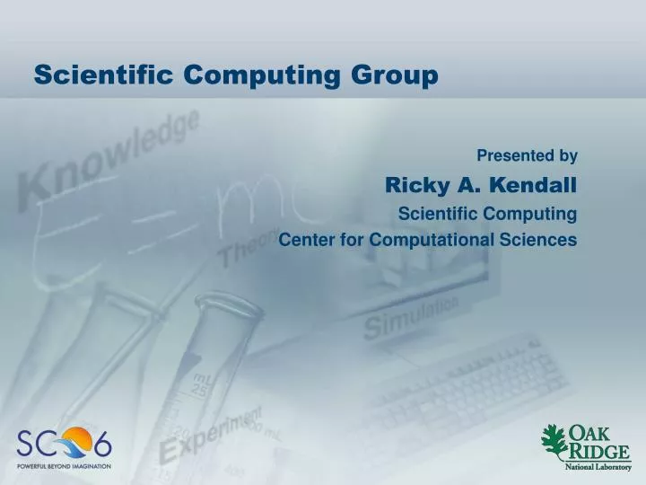 scientific computing group