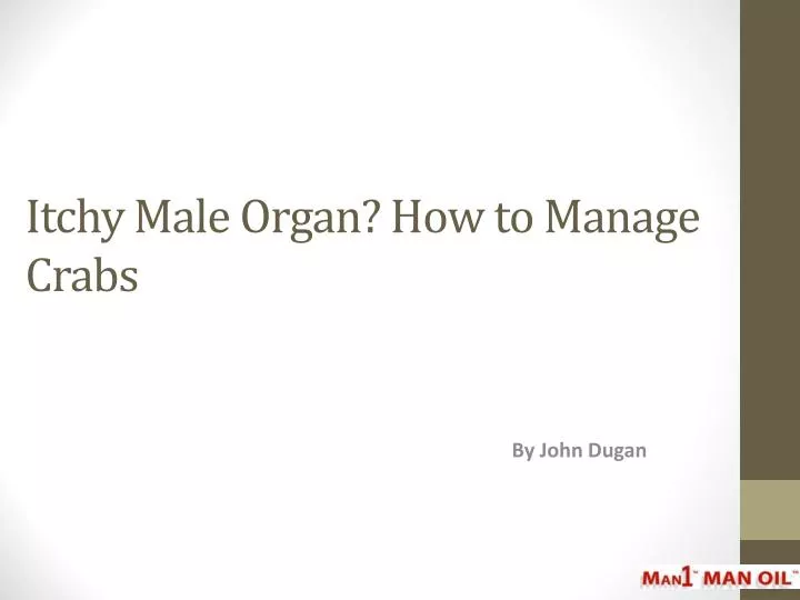 itchy male organ how to manage crabs