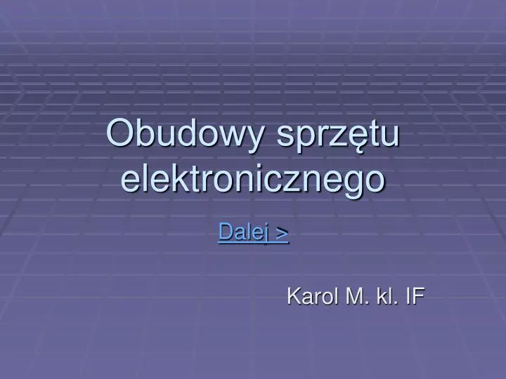 obudowy sprz tu elektronicznego