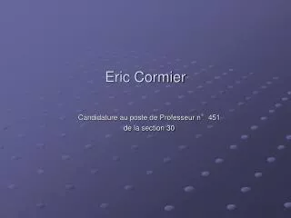 eric cormier