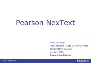 Pearson NexText