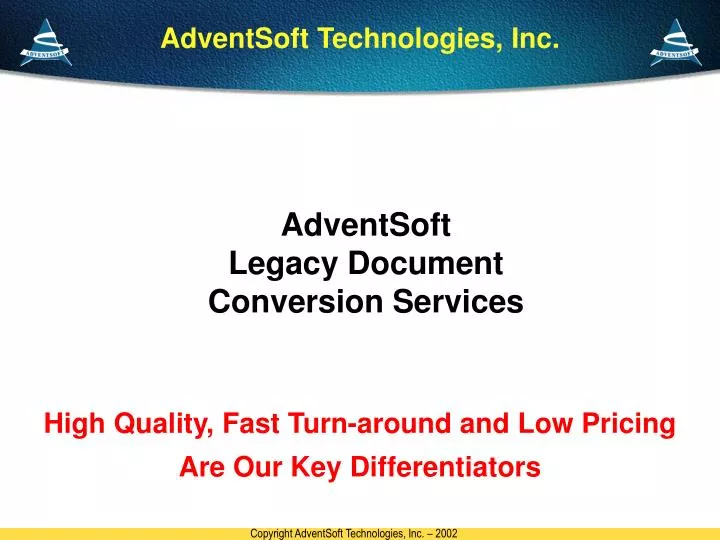 adventsoft legacy document conversion services