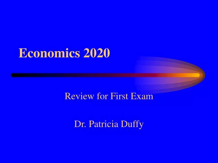 economics 2020