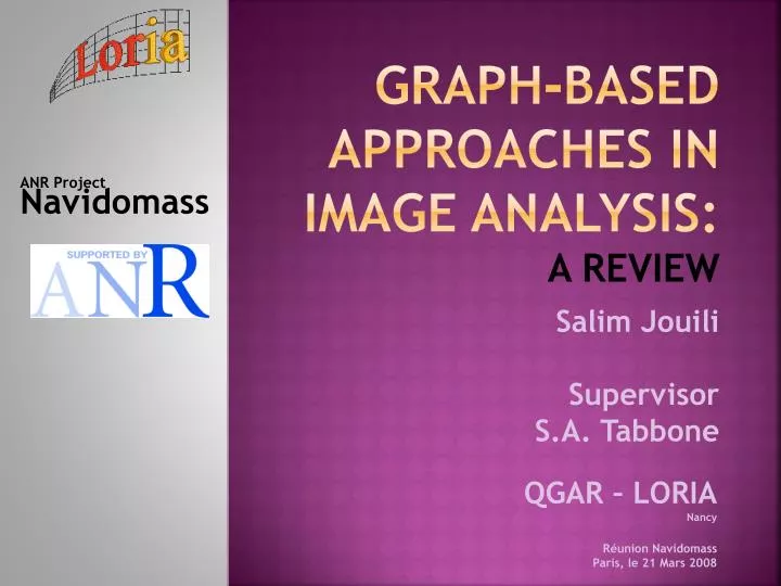 graph based approaches in image analysis a review