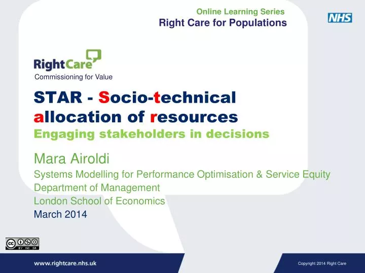 star s ocio t echnical a llocation of r esources engaging stakeholders in decisions