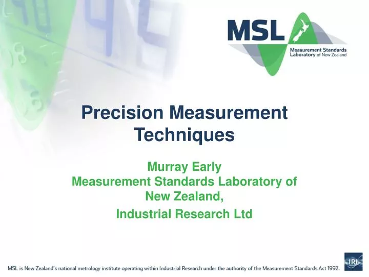 precision measurement techniques
