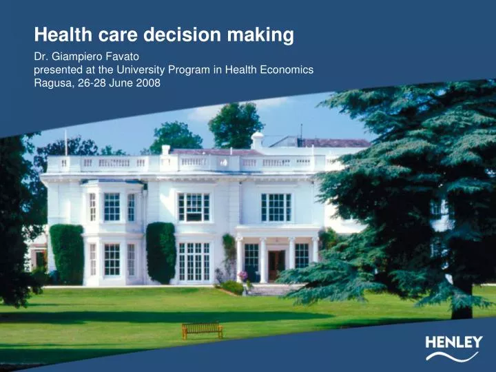 health care decision making