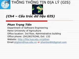 h th ng th ng tin a l gis ch4 c u tr c d li u gis
