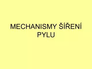 mechanismy en pylu