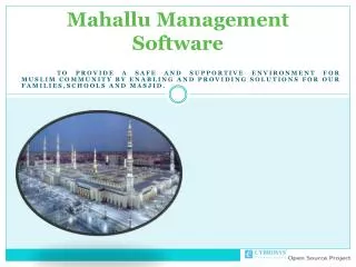 Mahallu Management Software