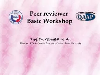 Peer reviewer Basic Workshop