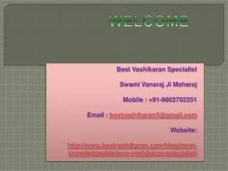 Most Knowledgeable Love Vashikaran Specialist