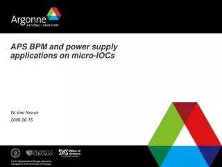APS BPM and power supply applications on micro-IOCs