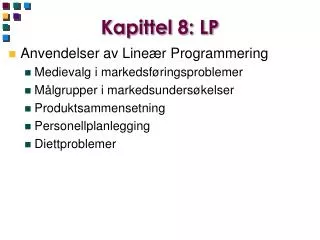 kapittel 8 lp
