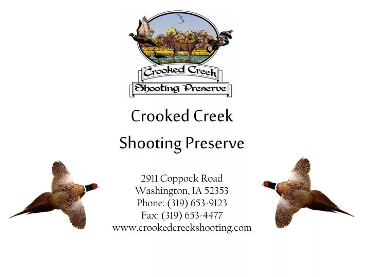 crooked creek shooting preserve