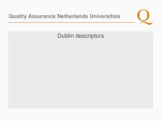 Quality Assurance Netherlands Universities