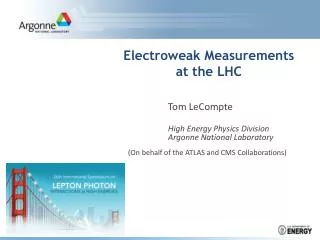 Electroweak Measurements at the LHC