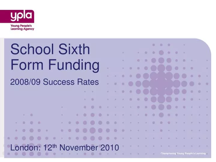 school sixth form funding