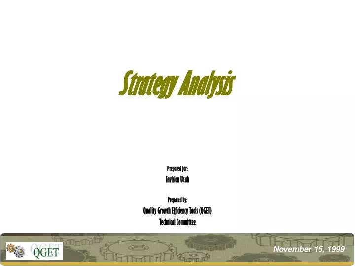 strategy analysis