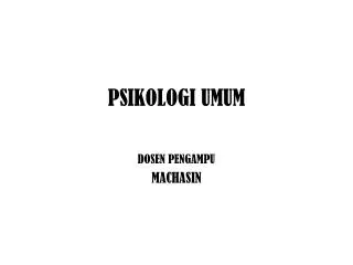 psikologi umum