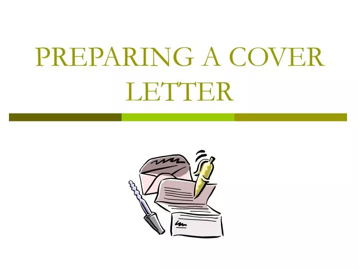 preparing a cover letter
