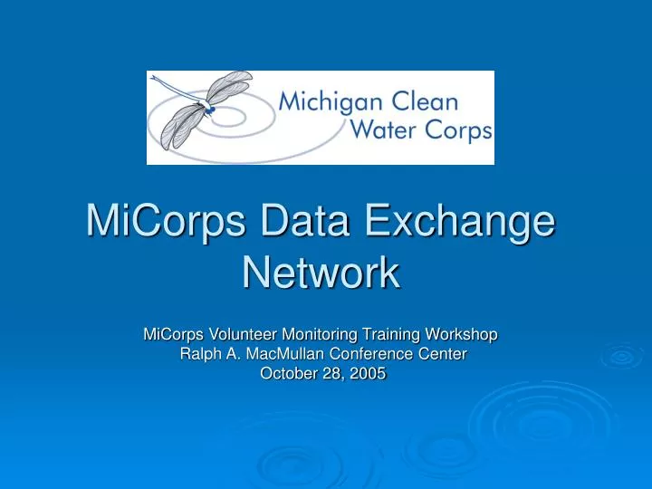 micorps data exchange network