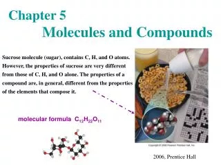 Chapter 5 Molecules and Compounds