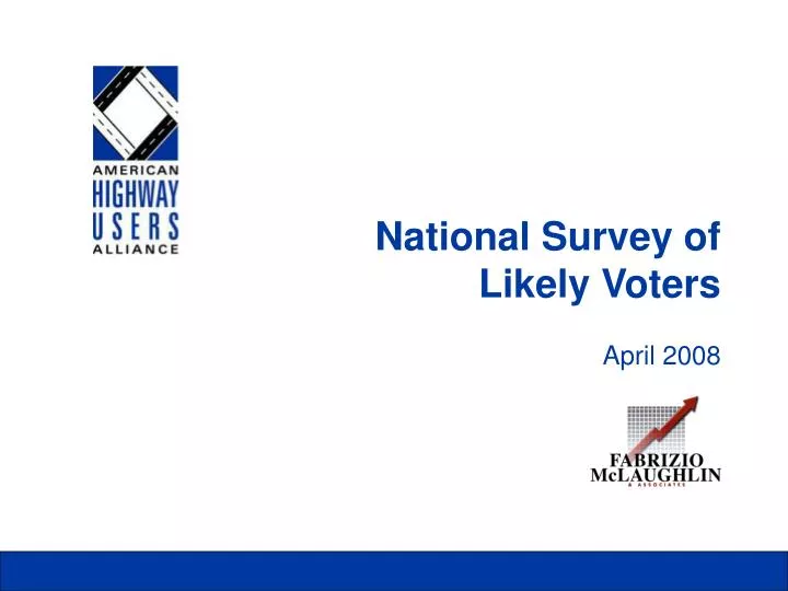 national survey of likely voters