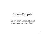 Cournot Duopoly - slide 1