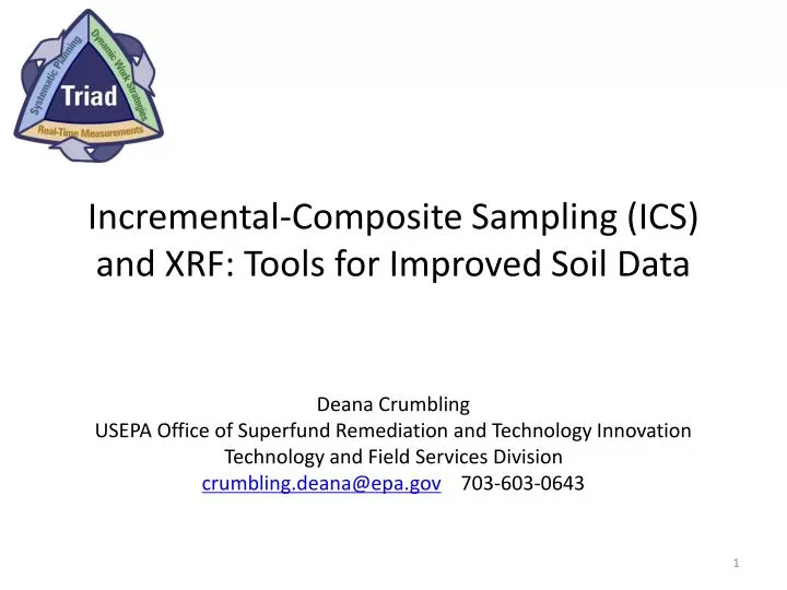 incremental composite sampling ics and xrf tools for improved soil data