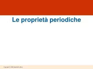 le propriet periodiche