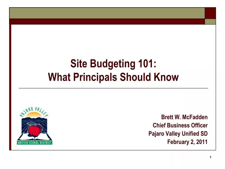 site budgeting 101 what principals should know