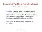 Reduction of Variables in Parameter Inference: A Statistical Approach - slide 1