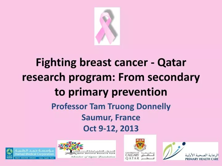 fighting breast cancer qatar research program from secondary to primary prevention