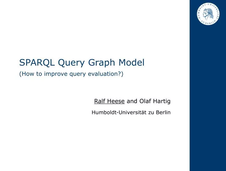 sparql query graph model how to improve query evaluation