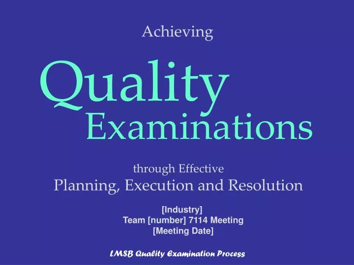 through effective planning execution and resolution