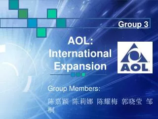 AOL: International Expansion