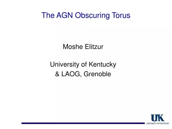the agn obscuring torus