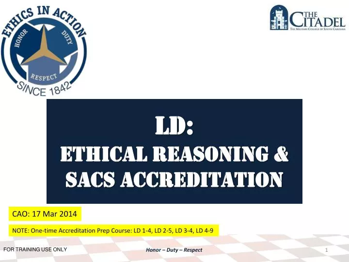 ld ethical reasoning sacs accreditation