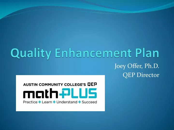 quality enhancement plan