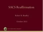 SACS Reaffirmation - slide 1