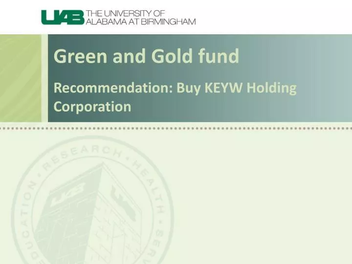 recommendation buy keyw holding corporation