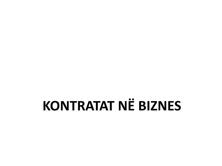 kontratat n biznes