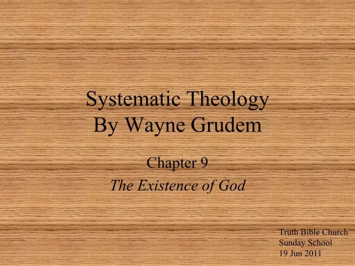 systematic theology by wayne grudem