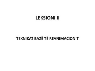 leksioni ii